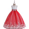 thumbnail image 2 of Princess Lilac Long Girls Pageant Dresses Kids Prom Puffy Tulle Ball Gown Girl Dress For Wedding Christmas, 2 of 5