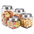 thumbnail image 3 of 4 Piece Canister Set with Stainless Steel Lids, 3 of 4