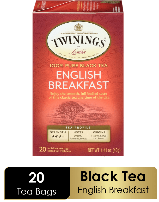 Twinings of London English Breakfast 25 Ct Tea Bags 1.76 oz. Box