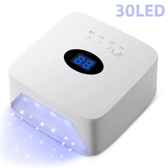 Rechargeable UV LED Nail Lamp 72W Cordless UV Light for Nails With Rhinestone Heart Shaped Manicure Pedicure Machine Nail Tools