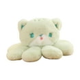 thumbnail image 1 of Animales de peluche Pulpo Extremidades Cabeza de gato Almohada suave Peluche Lindo Juguete Decorativo para Verde, 1 of 9