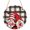 Black, variant on Valentine, Round Front Door Welcome Sign, 7.8 Inch Wall Hanging Decor for Indoor Outdoor, Buffalo Plaid Gnomes Love Valentine's Day Home Porch Hanger Decorations for Holiday Gift