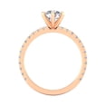 thumbnail image 4 of Certified 1.25 Carat TW Round Natural Diamond Engagement Rings in 14k Rose Gold, 4 of 5