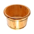 thumbnail image 3 of Cubo para baño de pies, barril de madera, regalo para el Día de la Madre, lavabo portátil y duradero para baño de pies. Altura 26cm, 3 of 9