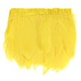 thumbnail image 1 of Flecos de Plumas de Ganso Uxcell, 2 Yardas 6-8" Fleco de Pluma Natural y Esponjosa para Manualidades [Amarillo], 1 of 7