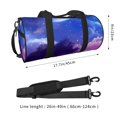 thumbnail image 2 of Fotbe Dreamy Colorful Starry Sky Bolsa Deportiva de Lona Plegable con Estampado, Bolsa de Gimnasio con Bolsillo Seco/Húmedo, Bolsa de Viaje Ultraligera de Gran Capacidad, 2 of 6