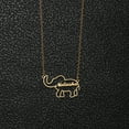 thumbnail image 2 of Name Customized Necklace Personalized Stainless Steel Name Necklace with Elephant Choker Jewelry for Wome, 2 of 5