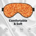 thumbnail image 3 of Xecao Orange Glitter for Soft Fluffy Sleeping Blindfold, Nap eye cover tailored for the utmost comfort for girls, women, kids, and adults., 3 of 7