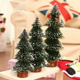 thumbnail image 4 of Merry Christmas New Ornaments For Indoor Or Outdoor 15cm PVC Ipped In Snow Flocking Pagoda Tree Table Top Window Display, 4 of 18