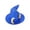 Blue, variant on Witch Hat Hair Clip Halloween Hair Accessories Mini Pointed Cap Headwear for Women Cosplay Holiday Theme Party Costume Accessory Red