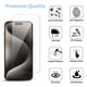 thumbnail image 3 of Mica Vidrio MYBAT para iPhone 15 PRO MAX 25 piezas protectora de pantalla transparente, 3 of 9