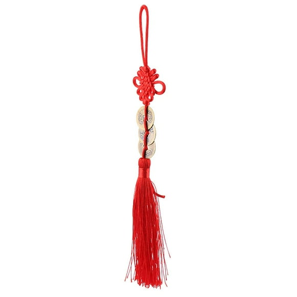 KLKCMS Chinese Feng Shui Lucky 3 Emperors Coins for Good Fortune Pendant