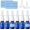 Blue 10Pcs, variant on 10 count Nasal  Bottle, 10ML/0.35OZ 6 count Empty Glass Brown Scale Nose  Bottles Refillable with 2 Funnels and 2 Labels