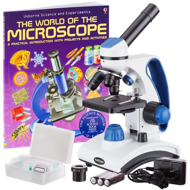 Microscopio AmScope M162C-2L-PB10-WM 40X-1000X Luz Dual