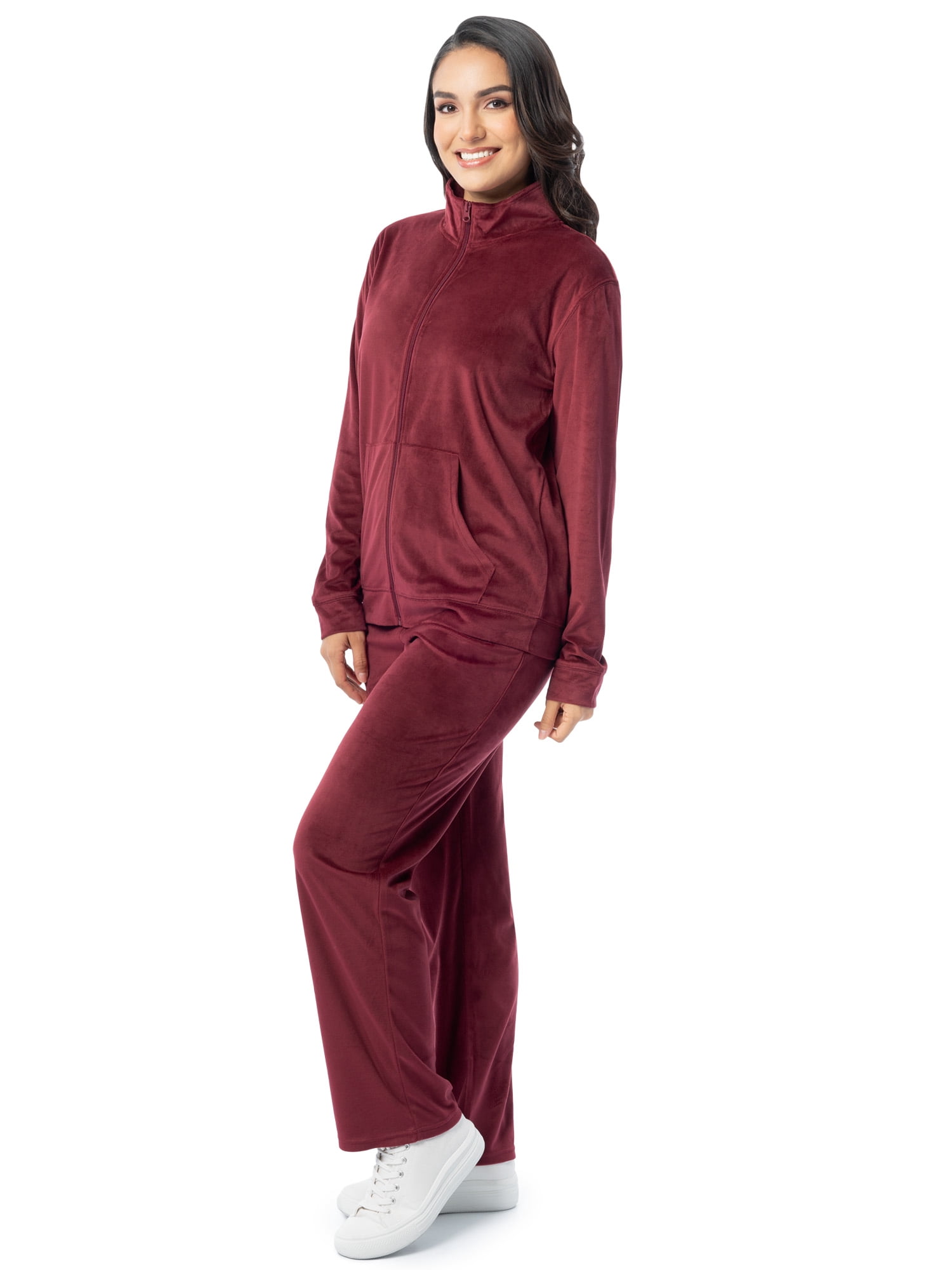 VÉRONICA VELVET TRACK JACKET PANTS SET VÉRONICA