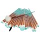 thumbnail image 1 of Nincee Brochas de Maquillaje, 20 Piezas, Juego de Brochas de Maquillaje Cosmético Premium para Mezclar Base en Polvo, Rubor, Correctores, Resaltadores, Kit de Brochas para Sombra de Ojos, Verde, 1 of 6