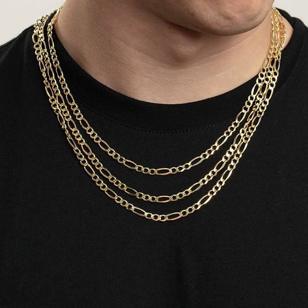 アクセサリー 14K Gold Figaro Chain BELIEVER JEWELRY Solid Figaro Chain Necklace in 14K Gold - Samsclub.com