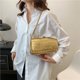 thumbnail image 1 of Bolso de moda para mujer Bolso con estampado de cocodrilo Bolsos de mano Bolso de cuero PU (Oro), 1 of 6
