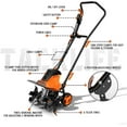 thumbnail image 5 of Tacklife Advanced Tiller, 18-Inch Electric Tiller, Tiller Cultivator, 5 of 7