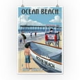 thumbnail image 2 of Ocean Beach, New Jersey, Lifeguard Stand (12x18 Wall Art Poster, Room Decor), 2 of 3