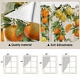 thumbnail image 5 of Orange Lemons Swag Curtains for Kitchen/Bedroom/Living Room, Summer Botanical Farmhouse Vintage Art Rustic Scalloped Curtains 63 Inch Long, Window Swag Topper Curtains Valances 2 Panels Set 36"x63", 5 of 8