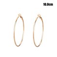 thumbnail image 4 of 1 par de pendientes de aro, colgantes de oreja redondos de estilo Simple creativo, accesorio de moda, adornos de orejas para decoración dorada Ropa, zapatos y accesorios Miscelánea Dorado 10cm Sonducket AP009026-30B, 4 of 6