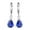 Blue, variant on Kiplyki Ladies Fashion Colorful Diamond Water Drop Stud Earrings Jewelry