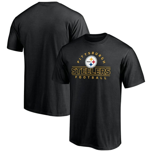 Men's Black Pittsburgh Steelers Dual Threat T-Shirt