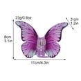 thumbnail image 7 of Butterfly Hair Claw French Hair Clip Non-Slip Hair Clasp for Girls and Women Straight Curly Wavy Hair Styling Accessories, 7 of 7
