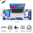 thumbnail image 5 of Blue Military Camouflage&nbsp;desk Mouse Padwaterproofwashable&nbsp;for Office Home Work GamingmousepadsRubber Base Mousepad with Stitched Edges 31.5x11.8inches, 5 of 7
