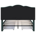 thumbnail image 4 of Furniture of America Alameda Fabric Upholstered Full Bed with Drawers in Green, 4 of 14