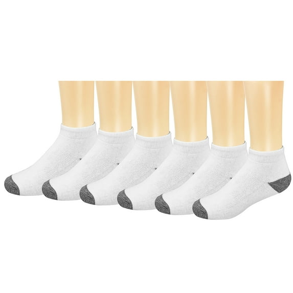 Falari Men's Ultimate Cushioned Cotton Ankle Socks 6 or 12 Pack