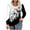 Black, variant on Wancir Women's Color Block Tunic Tops Casual Long Sleeve Shirts Round Neck Pullover