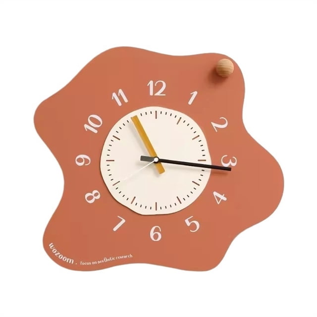 Home Wall Clock Irregular Decorative Wall Clock, Suitable for Living Room, Study, Office