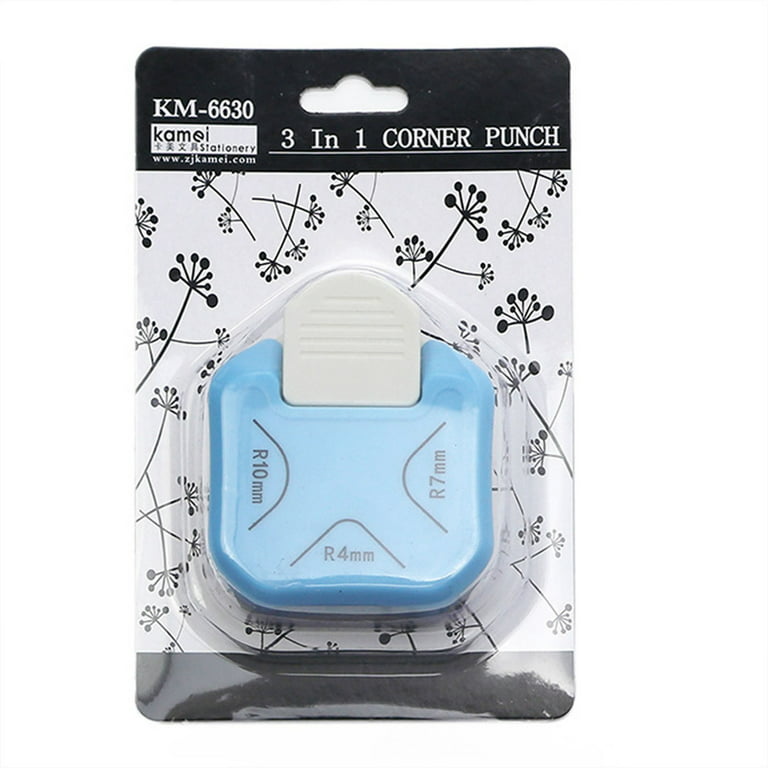 Corner Punch 3 in 1(R4mm+R7mm+R10mm)Corner Rounder Punch Corner Cutter Paper Punch