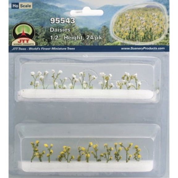 JTT Scenery Products Flowering Plants Daisies HO Scale Hobby Train Sceneries