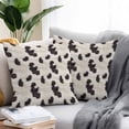 thumbnail image 2 of Cow Spots Outdoor Pillow Covers Pack of 2 Fluffy Animal Skin Waterproof Throw Pillow Covers Decorative Cushion Cases for Patio Garden Tent Balcony Couch 24x24 inch, 2 of 8