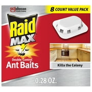 Raid Max Double Control Ant Baits, 0.28 Oz., 8 Count