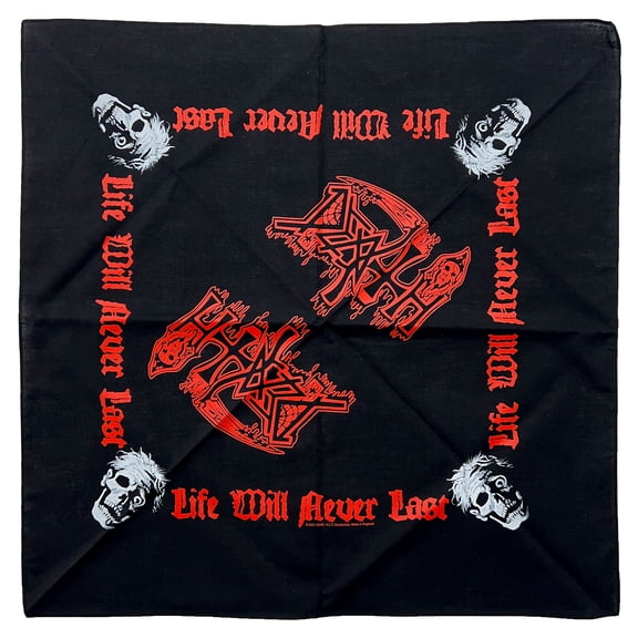 Death Life Will Never Last Bandana Black