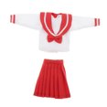 thumbnail image 3 of Ropa escolar para muñecas Sunnimix traje rojo 1/6, 3 of 8
