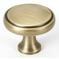 thumbnail image 2 of Alno A980-14 Royale 1-1/4" Solid Brass Stepped Round Mushroom Cabinet Knob / Drawer Knob -, 2 of 7