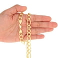 thumbnail image 4 of Nuragold 14K Real Yellow Gold Solid Figaro Link Chain Necklace 16"-30" (1.2mm-9.5mm) Italian Jewelry for Men & Women, 4 of 25