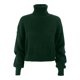 thumbnail image 5 of Gibobby Suéter de Punto, Suéter de cuello de tortuga para mujer, suéter de punto de manga larga, suéter de canalé fino, blusa de temperamento para mujer(Verde,XG), 5 of 5