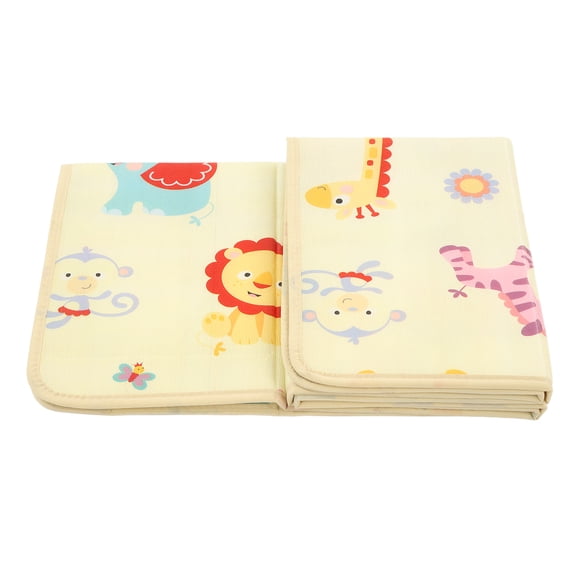 Alfombra de juego plegable para bebé, impermeable, inodoro, resistente a la suciedad, tapetes de actividad Extra grandes para gatear para niños pequeños