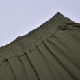 thumbnail image 5 of Sngxgn Woman Pants Women Casual Pants Solid Drawstring Elastic Waist Long Straight Pants(Green,XL), 5 of 8