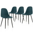 thumbnail image 1 of Gymax Upholstered Dining Chairs, Blue (Set of 4), 1 of 9