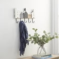 thumbnail image 6 of DecMode Indoor Multi-Colored Wood Farmhouse Wall Hook, 6 of 8