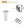 thumbnail image 4 of Unique Bargains Vis de Machine à Tête Ovale M5x18mm, Lot de 50 Vis à Tête Fraisée Légèrement Relevée en Acier Inoxydable 304, 4 of 5