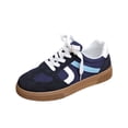 thumbnail image 2 of Womens Sneakers, Sneakers for Women, Womens Tennis Shoes, Walking Shoes Women, Women Fashion Retro Casual Tennis Sneakers Lightweight Comfort Walking Footwear Anti Slip Lifestyle Trainers, Blue 5.5, 2 of 7