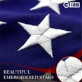 thumbnail image 5 of G128 American Flag 4x6 ft, Heavy Duty 220gsm Tough Spun Polyester, Embroidered Stars, Sewn Stripes with Brass Grommets for Indoor or Outdoor Use, 5 of 8